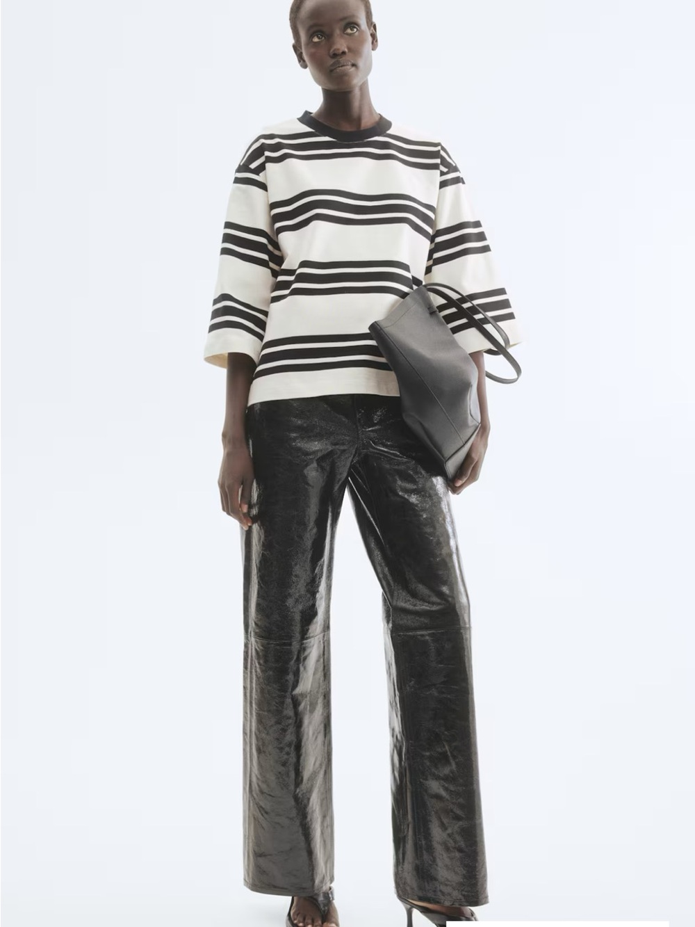 H&M Loose Fit Striped Shirt